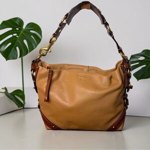 Vintage Carly Large Slouchy Hobo in Tan/Brown
